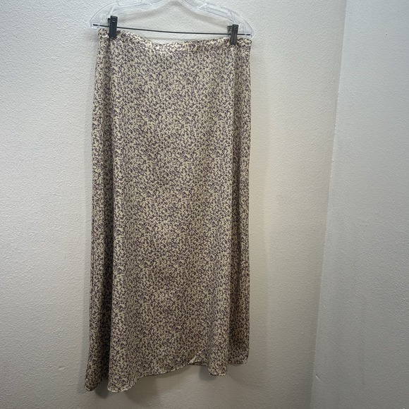 Kathie Lee Collection Dresses & Skirts - VTG Maxi Skirt Sz 14 Tan Floral Romantic Fairy Cottagecore 90s Chiffon Boho